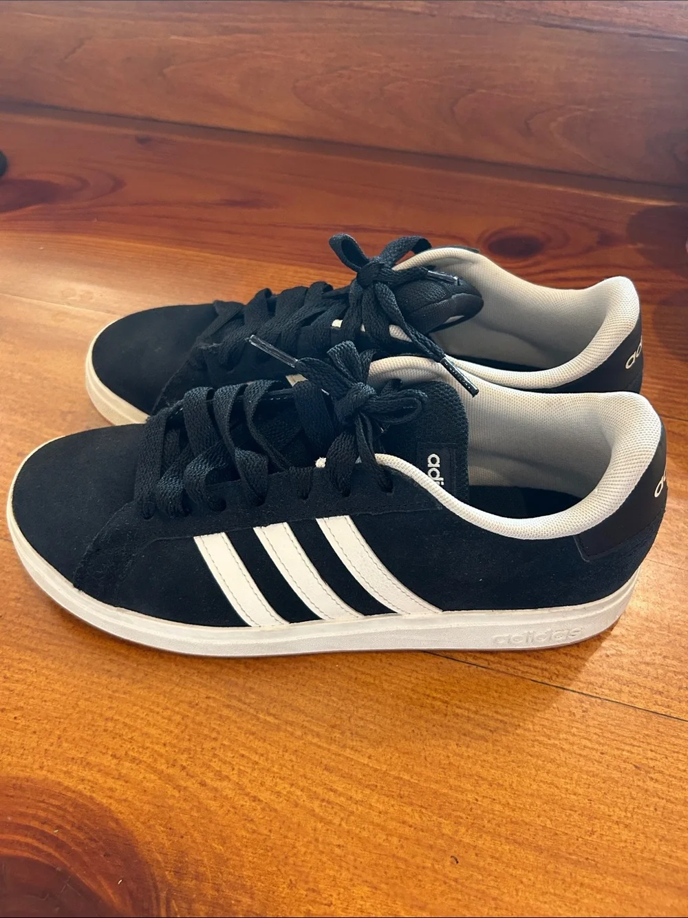 adidas Black and White Low-Top Skate Sneakers